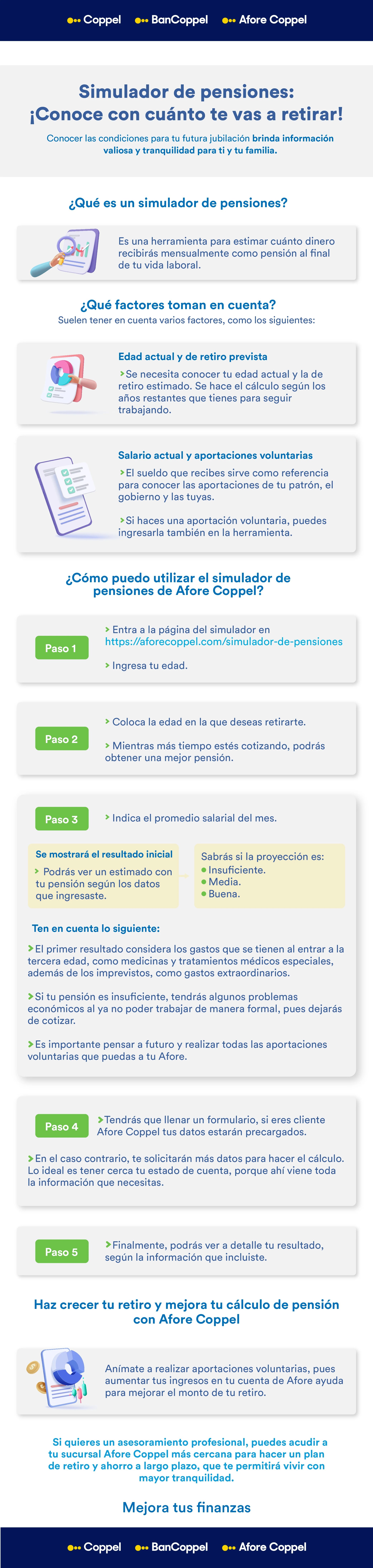 Infografía simulador de pensiones