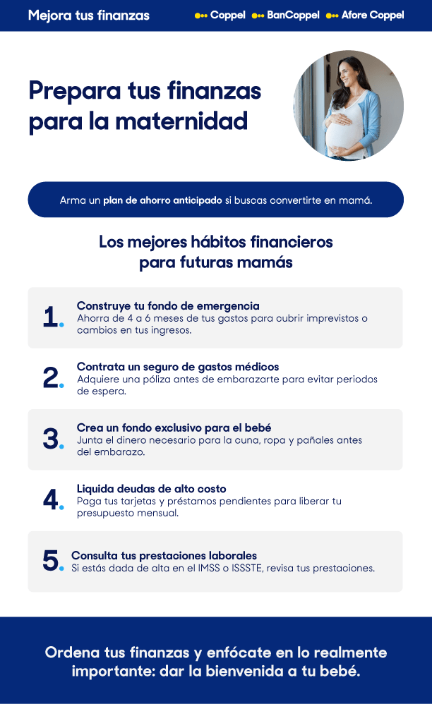 Infografía: finanzas en la maternidad